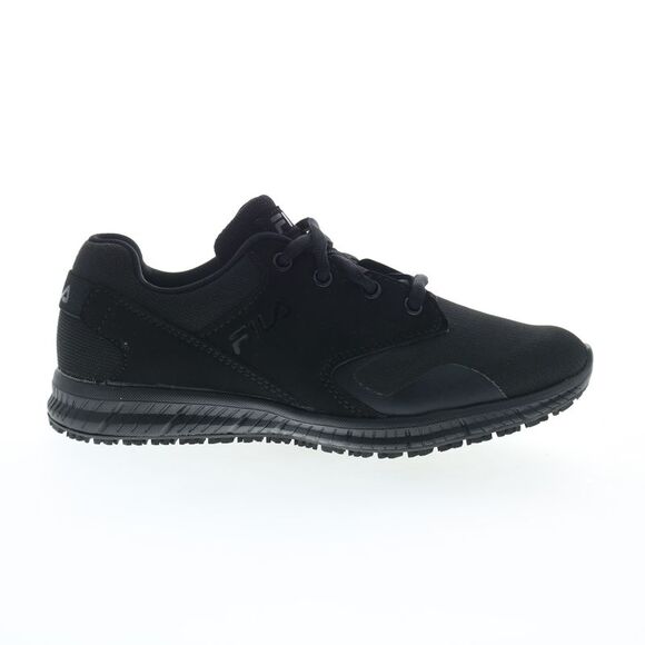 Fila Womens Memory Layers Slip Resistant Water Resistant Black Shoes (NWT) - Picture 1 of 7